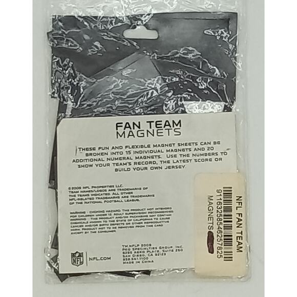 Vintage Washington Redskins NFL Fan Team Magnets 15 Magnets/20 Numbers - Picture 3 of 3